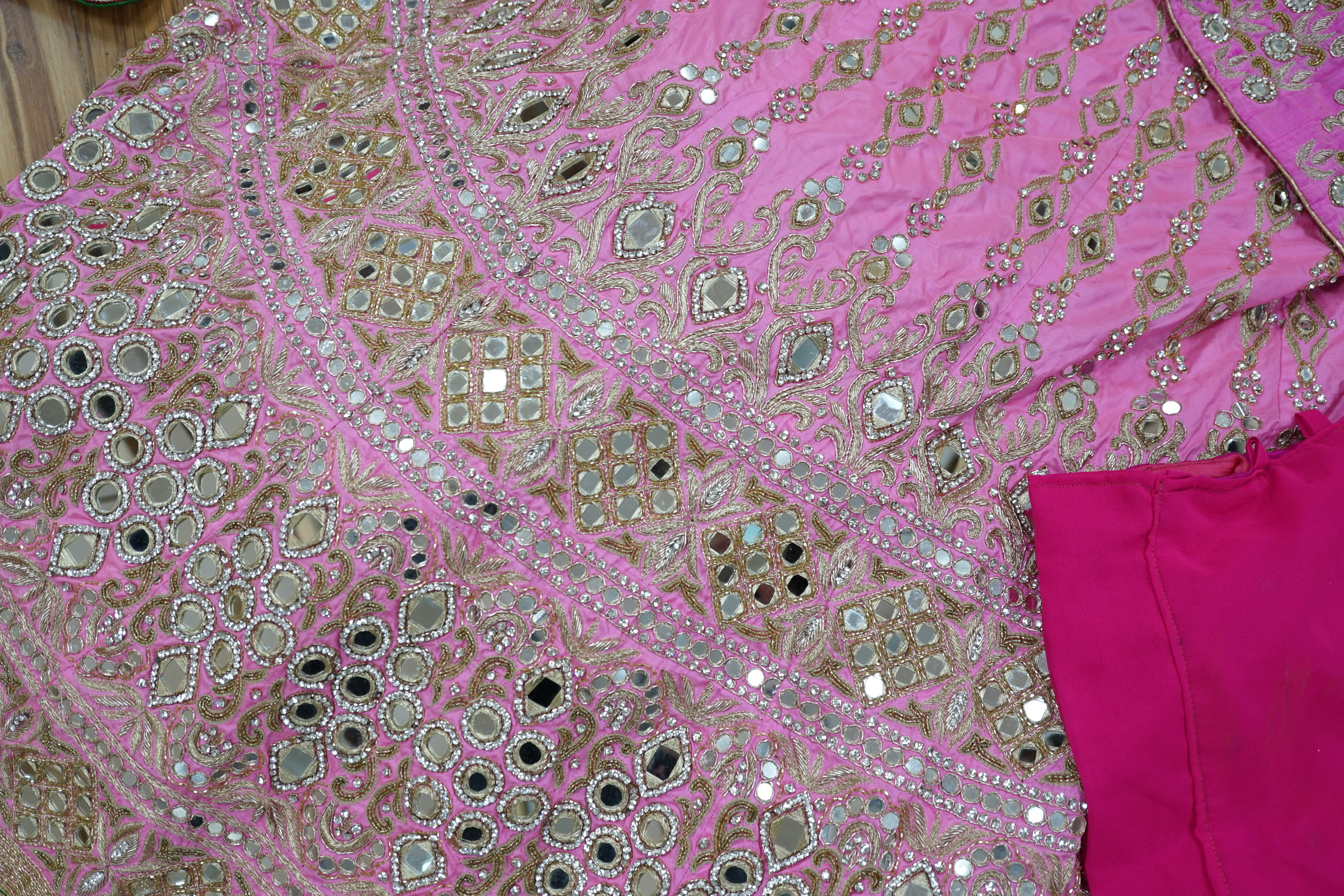 A collection of Indian silk saris and costume possibly bridal